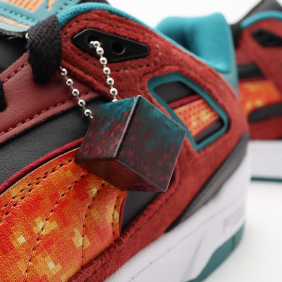 PUMA MINECRAFT Slipstream Sneakers Russet Brown Teal Green Big Kids Junior 6 - Picture 16 of 16